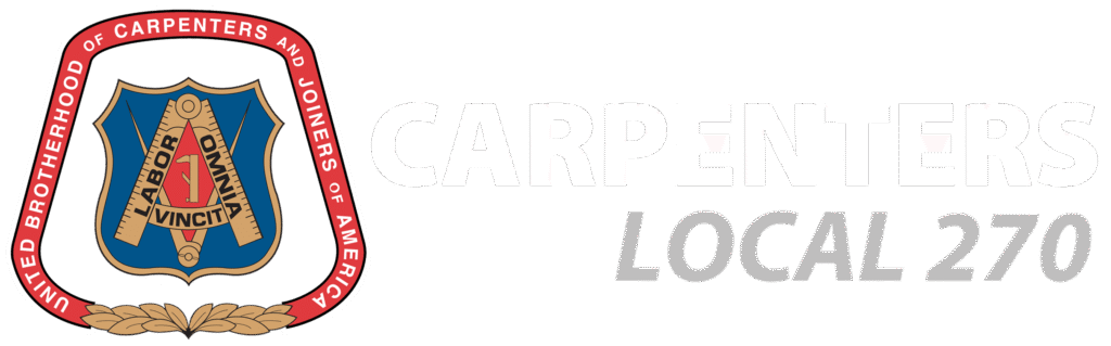 Carpenters Local 270 white Logo